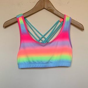 Rainbow children’s place sports bra